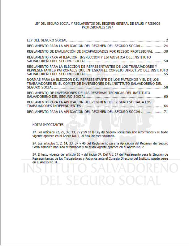 Lee más sobre el artículo Ley del seguro social y reglamentos del regimen general de salud y riesgos profesionales 1997