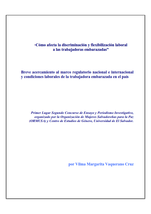 En este momento estás viendo Cómo afecta la discriminación y flexibilización laboral a las trabajadoras embarazadas