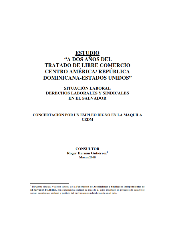 En este momento estás viendo Estudio «a dos años del tratado de libre comercio centro américa/ república dominicana-estados unidos»