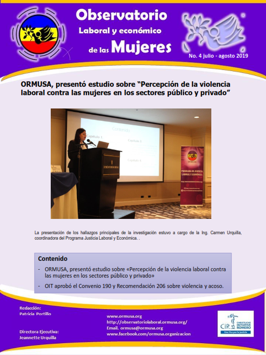 Lee más sobre el artículo Boletina Julio – Agosto 2019