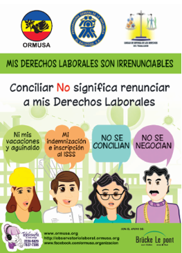 Lee más sobre el artículo «ORMUSA continúa campaña sobre irrenunciabilidad de derechos laborales»
