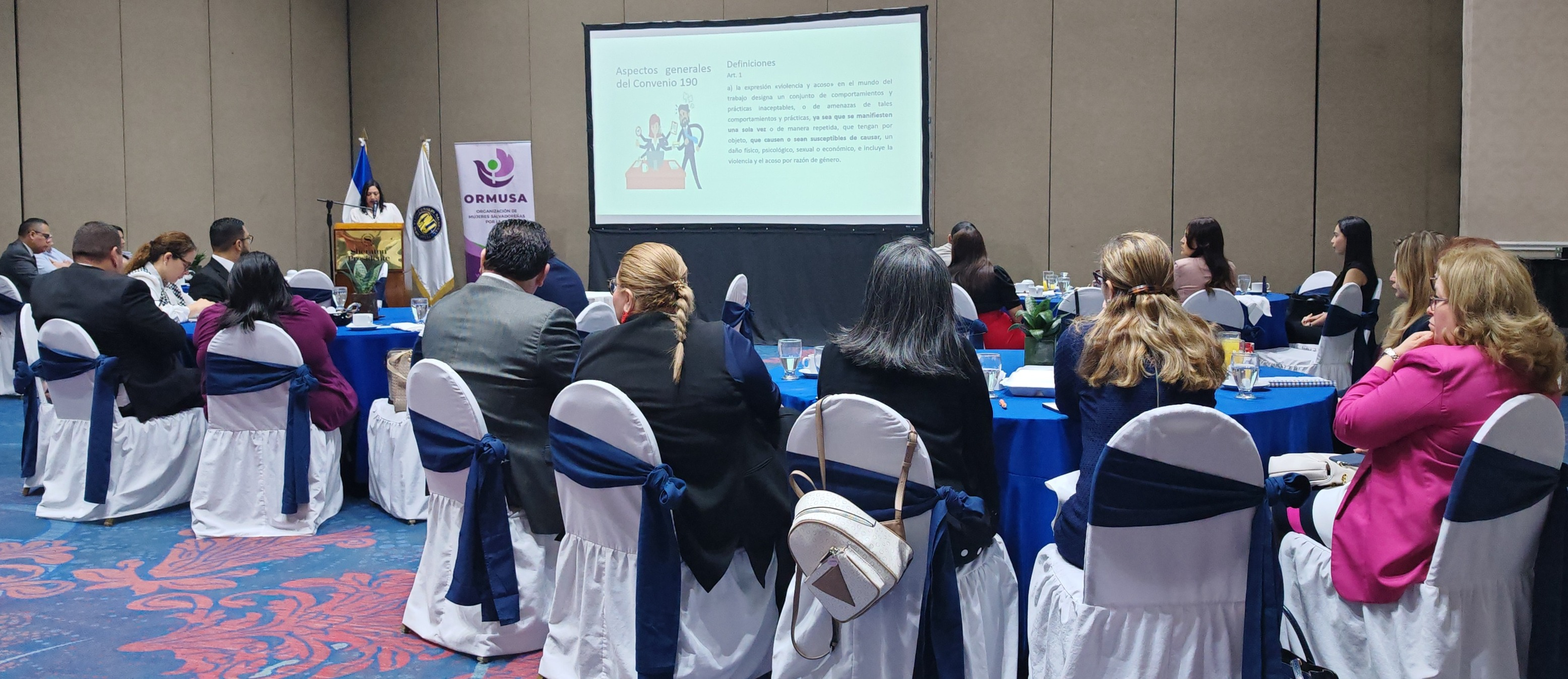 Lee más sobre el artículo ORMUSA, CNJ y CSJ realizaron panal foro para analizar estándares internacionales de la OIT sobre violencia y acoso en el mundo del trabajo